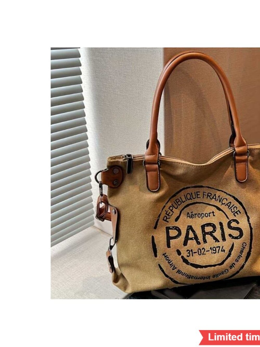 Tote Bag with Zipper Commuter Office Crossbody Laptop Work Handbag High Quality